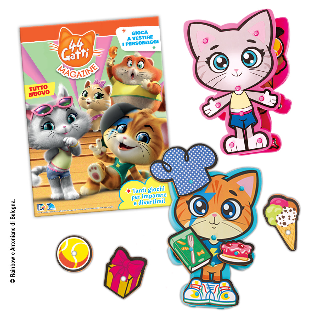 Smoby 44 Gatti – Confezione di 4 statuette articolate, personaggi di Lampo, Albondaia, Pilou e Milady, 8 cm Smoby 44 Gatti – Confezione di 4 statuette articolate, personaggi di Lampo, Albondaia, Pilou e Milady, 8 cm